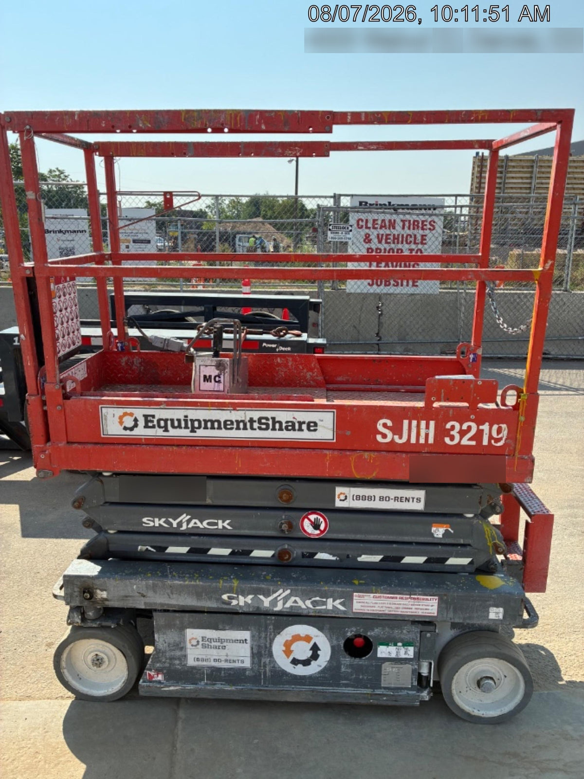 2019 Skyjack SJIII-3219 Standard Options