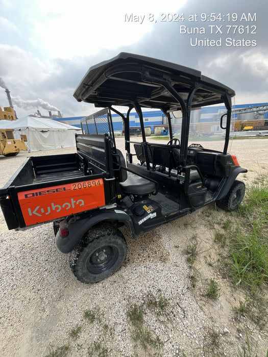 2022 Kubota RTV-X1140W-H Plastic Canopy, Windshield Acrylic Clear, LED Strobe Light, Wire Harness Kit, Back up Alarm