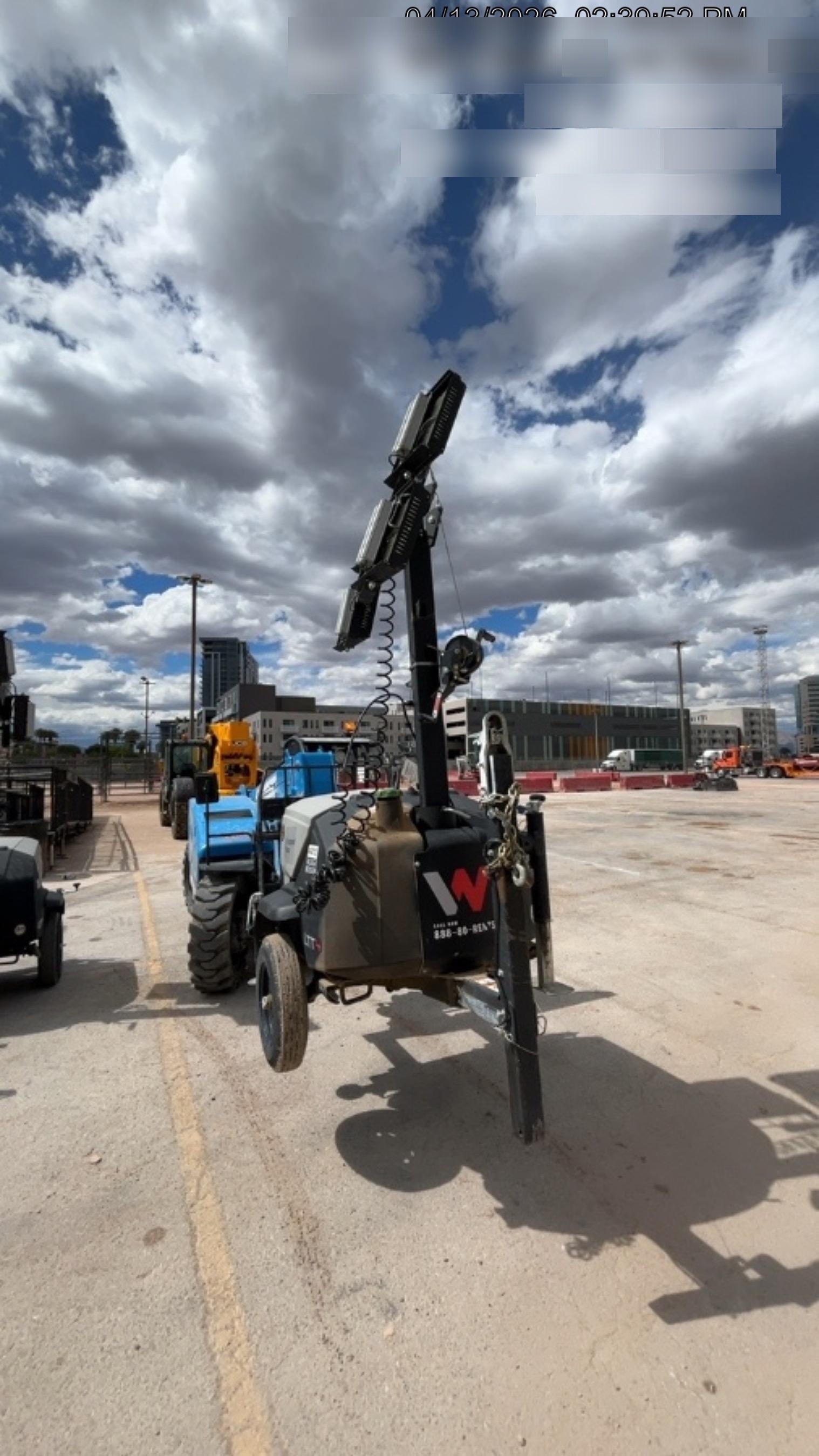 2024 Wacker Neuson LTT4 Diesel, Kohler KDW702, Deep Sea Controller, Auto Start, LED 320W, Bypass Outlet, T3