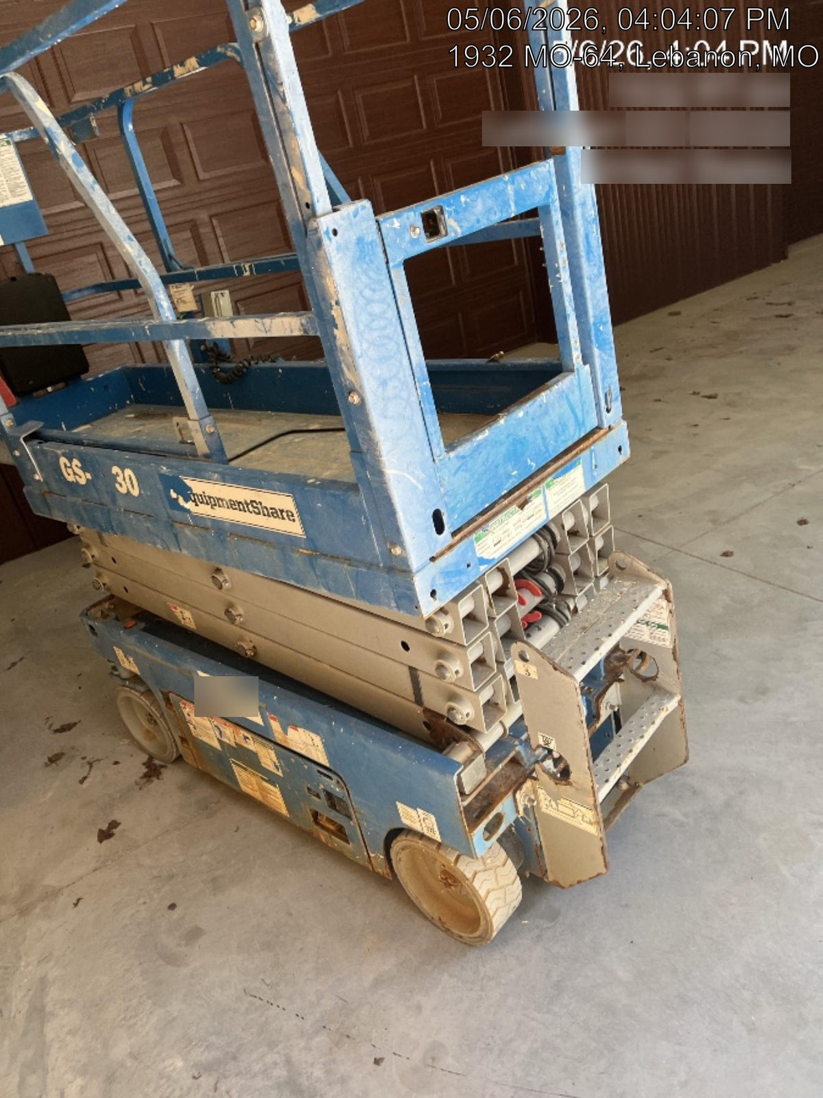 2020 Genie GS-1930 Solid Non Marking Tires, Beacon, Folding rails with half height swing gate