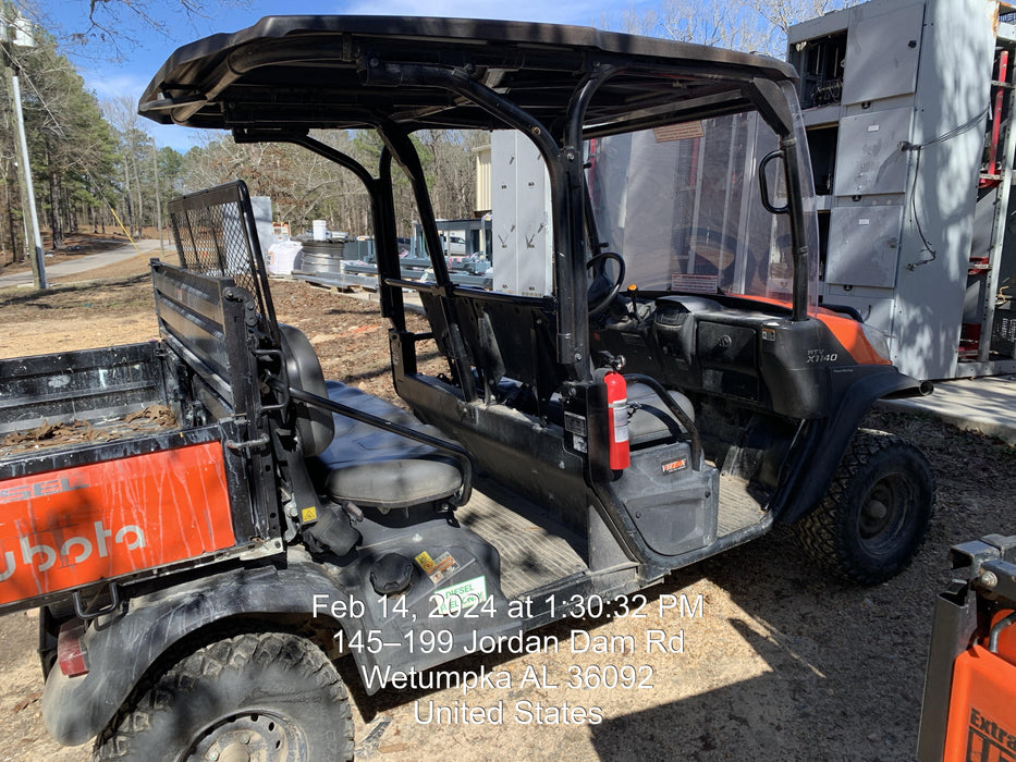 2021 Kubota RTV-X1140W-H Plastic Canopy, Windshield Acrylic Clear, LED Strobe Light, Wire Harness Kit, Back up Alarm