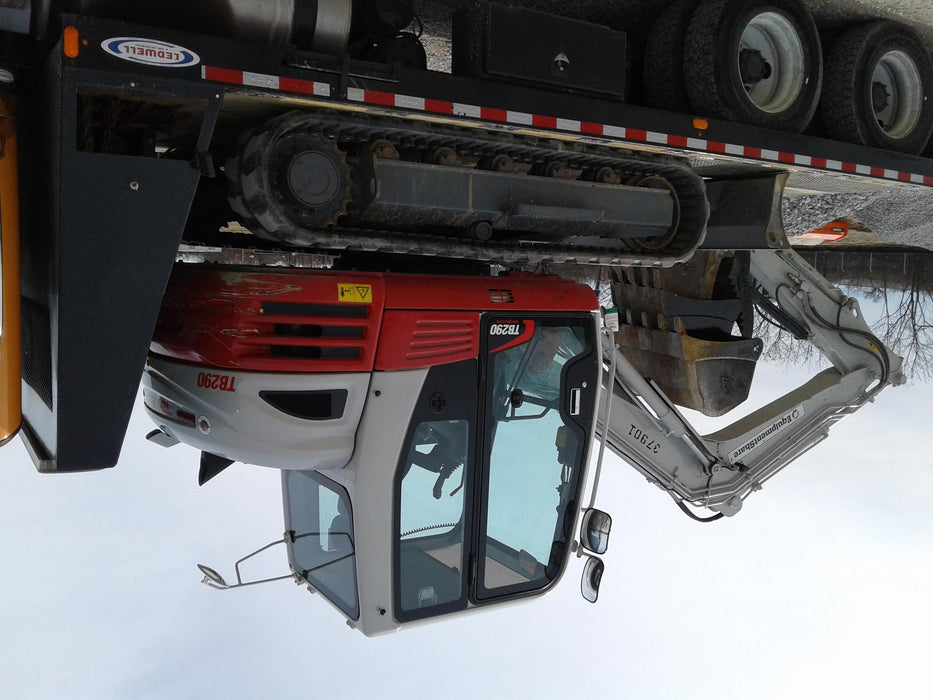 2019 Takeuchi TB290 Cab/Heat/AC Rubber tracks, Dozer blade, Travel alarm, Auxiliary hydraulics Manual QC, Hydraulic thumb, 18", 24", and 36" Buckets