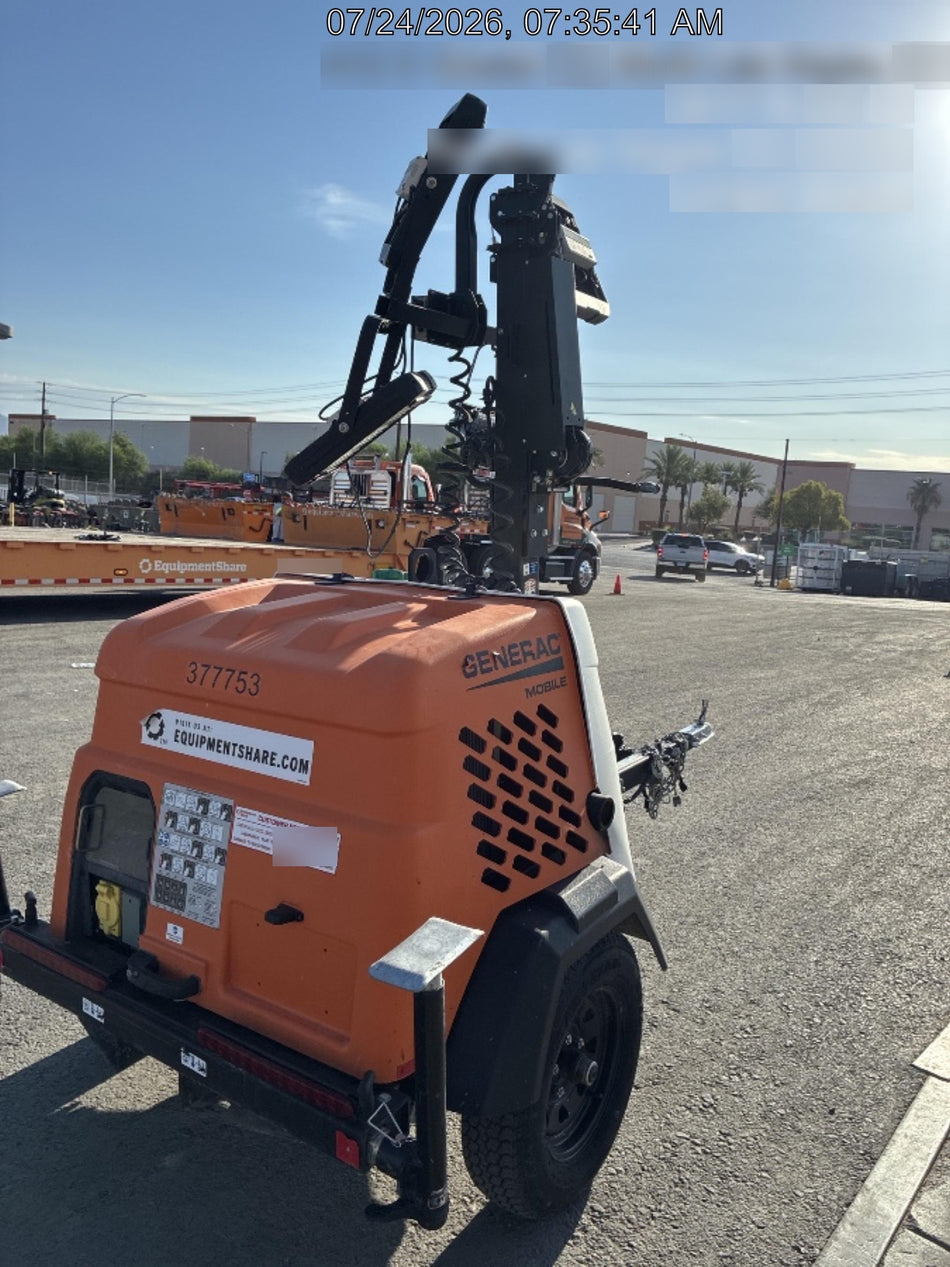 2023 Generac MLT2 Diesel, Flex Switch 120V Input, Powerzone Controller, 
(4) 320W LED Lights, 4kW Generator, 39.9 Gal Fuel Tank, 2" Ball, T3
