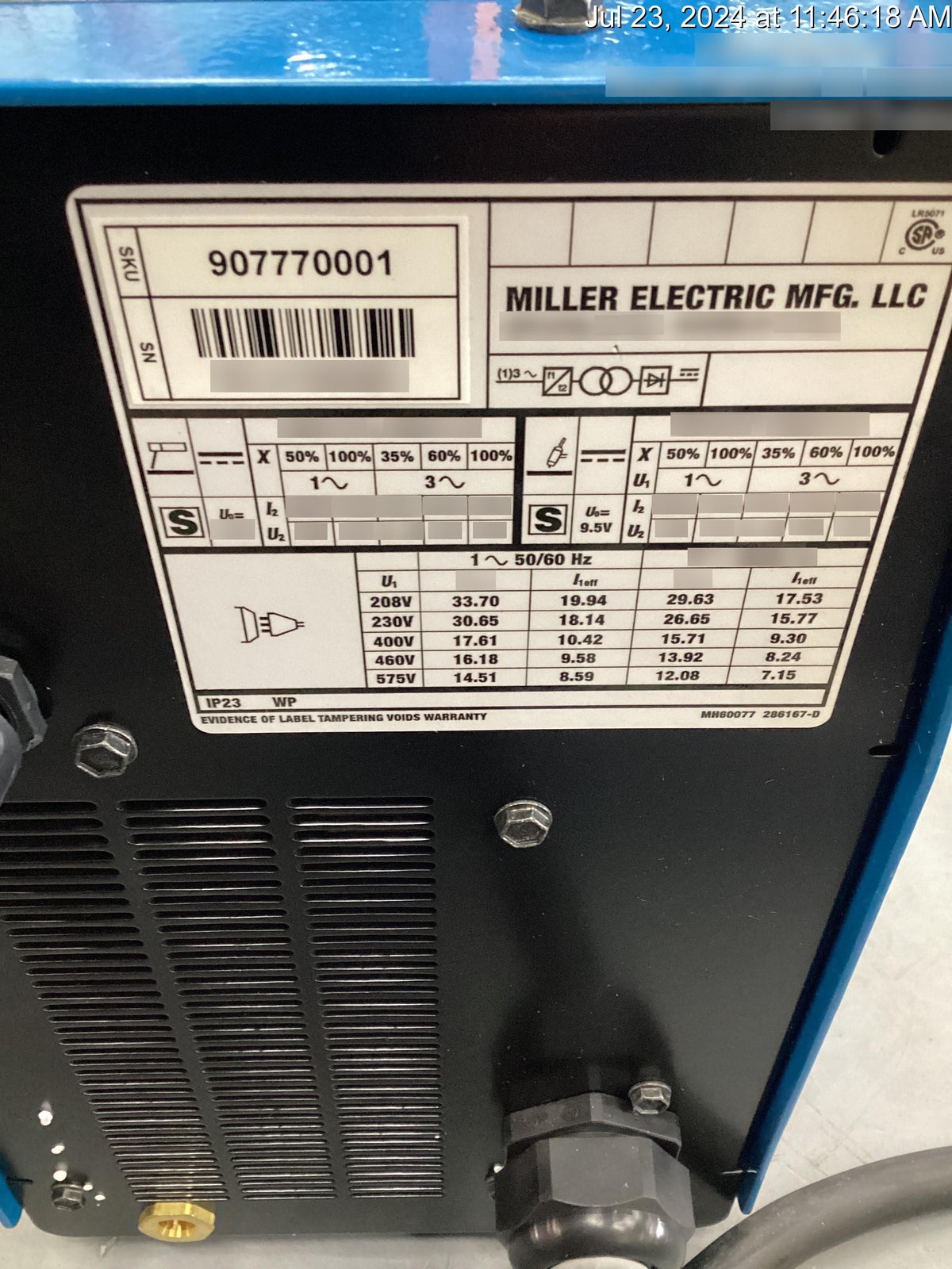 2024 MILLER ELECTRIC CST-282