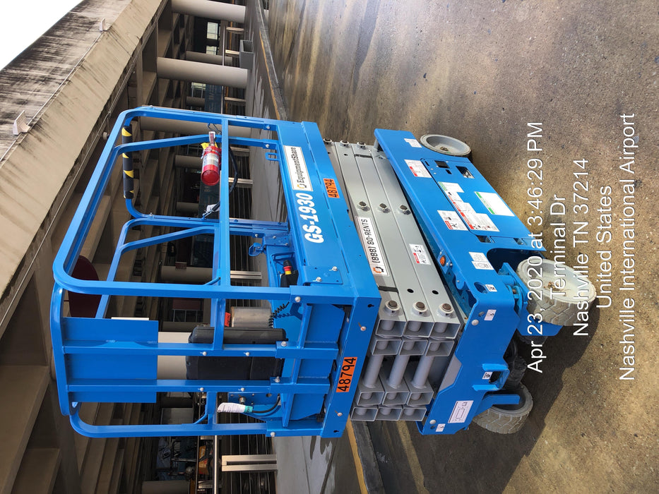 2019 Genie GS-1930 Fixed Rails with Chain Entry