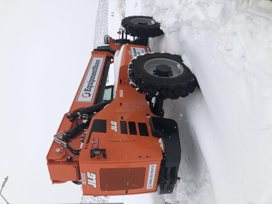 2020 Skytrak 8042 Cab/Heat/Air, Solid Tires, Work Lights, Beacon, Aux Hydraulics, Back up Alarm, Lifting Eye, ES Decals