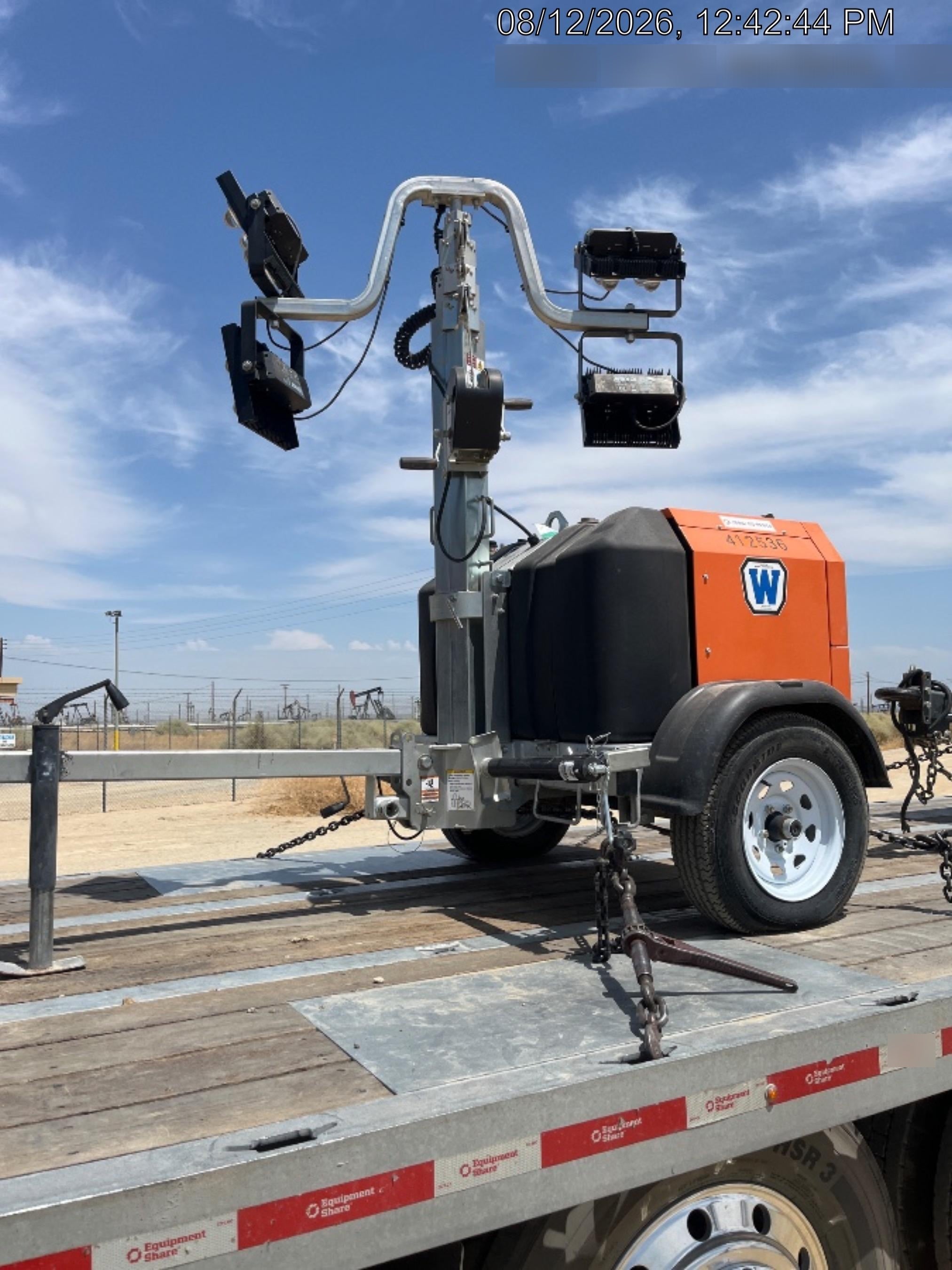 2024 Wanco WLTT-4MM4K Diesel, Deep Sea Controller, Shore Power Plug, Auto Start, (4) 350W LED Floodlights, 4kW Generator, 60 Gal Fuel Tank, 2" Ball, T3
