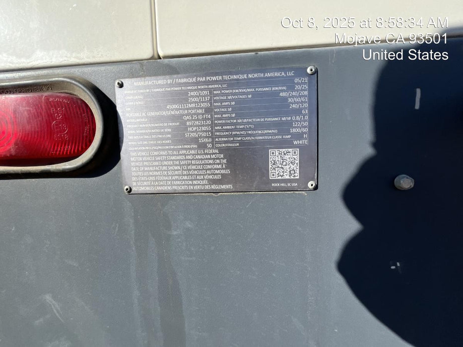 2020 ATLAS COPCO QAS25