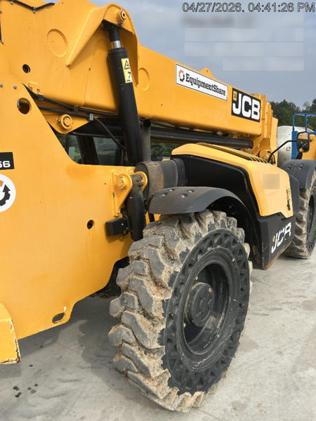 2019 JCB 510-56 Canopy, 74 HP, Solid Tires, STD Worklight, Beacon, Aux Hydraulics, Lifting Eye, Back up Alarm w/66" Carriage/60" Forks