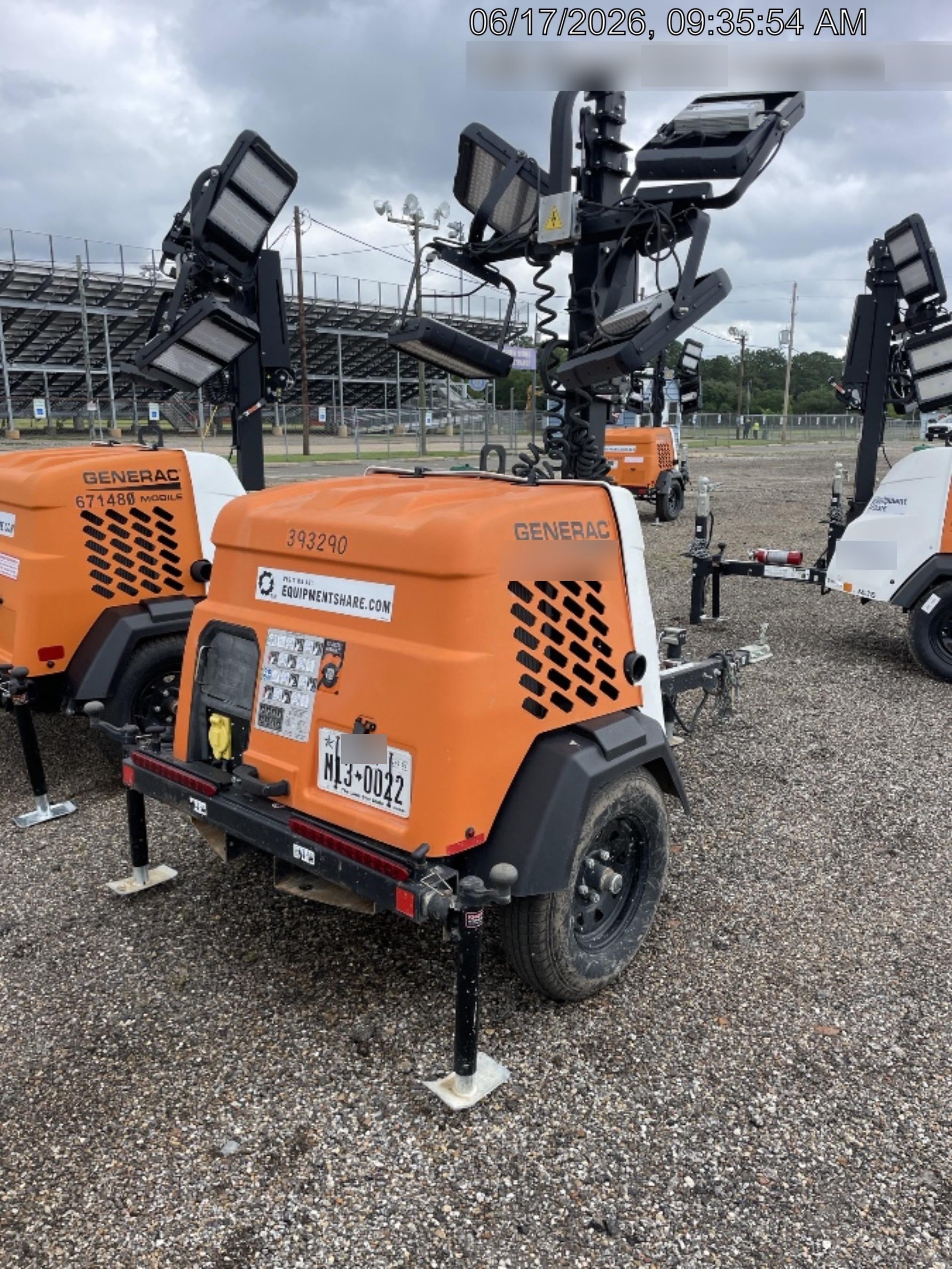 2024 Generac MLT2 Diesel, Flex Switch 120V Input, Powerzone Controller, 
(4) 320W LED Lights, 4kW Generator, 39.9 Gal Fuel Tank, 2" Ball, T3