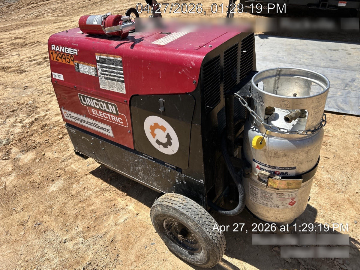 2021 Lincoln Electric Ranger 305 LPG K3430-1, Ranger 305 LPG, Undercarriage, Tank Holder & Strap, 10kw AC Gen, 25hp Kohler LPG Eng