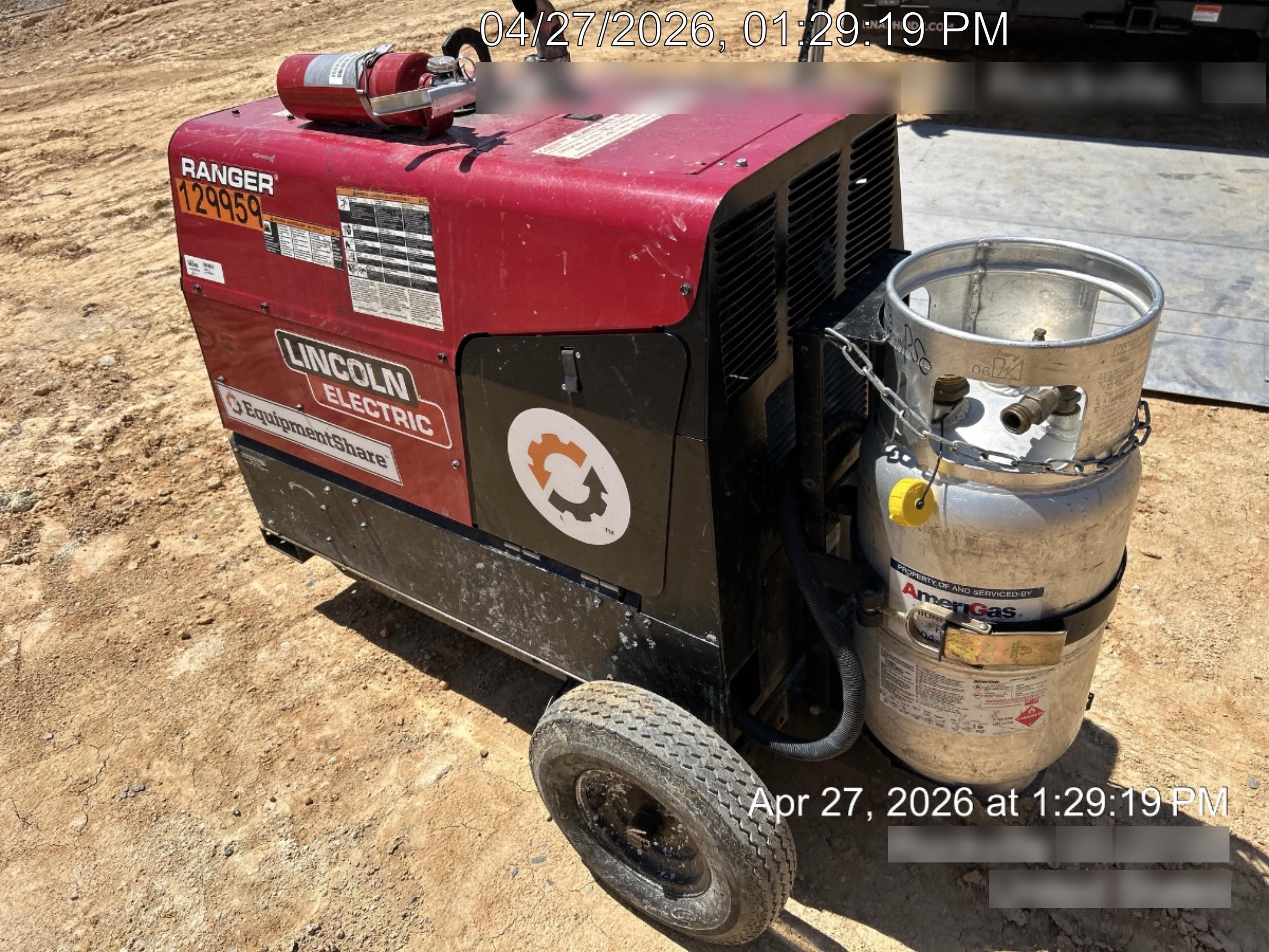 2021 Lincoln Electric Ranger 305 LPG K3430-1, Ranger 305 LPG, Undercarriage, Tank Holder & Strap, 10kw AC Gen, 25hp Kohler LPG Eng