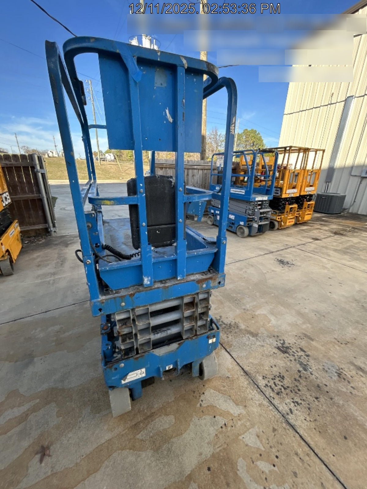 2019 Genie GS-1930 Fixed Rails with Chain Entry