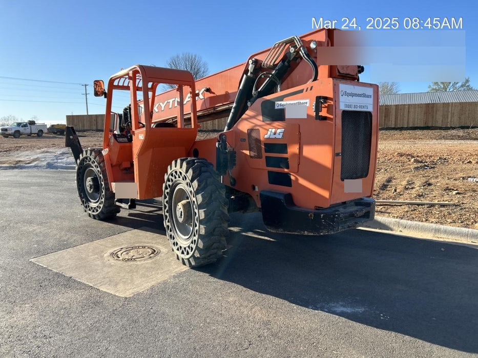 2018 Skytrak 10054 Skytrak 10054 10K Telehandler w/Open ROPS Solid Tires, LED Work Lights, Rotating Beacon, 60" Carriage/60" Forks