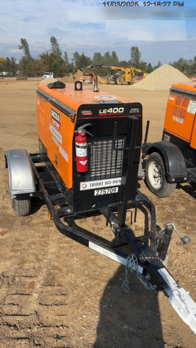 2022 Lincoln Electric LE400 Kubota V1505, Trlr, Cable Rack, Light Kit, ES Decals, T3