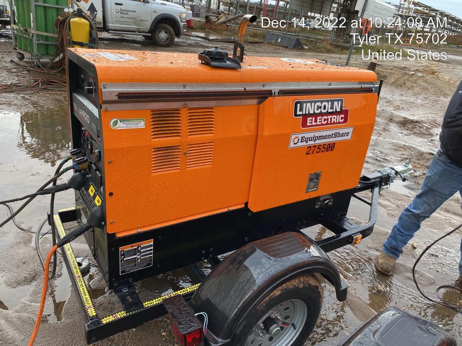 2022 Lincoln Electric LE400 Kubota V1505, Trlr, Cable Rack, Light Kit, ES Decals, T3