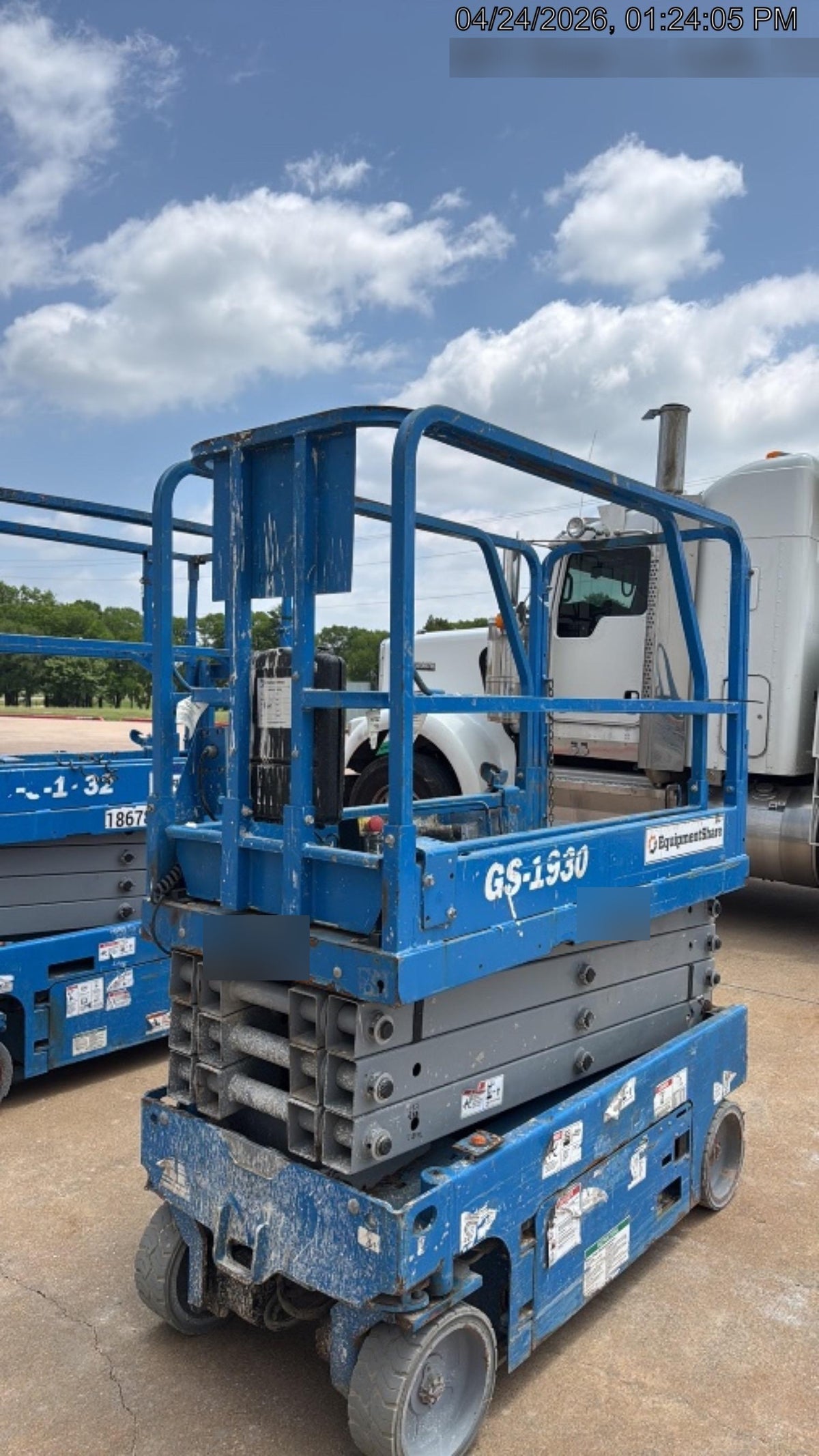 2019 Genie GS-1930 Fixed Rails with Chain Entry