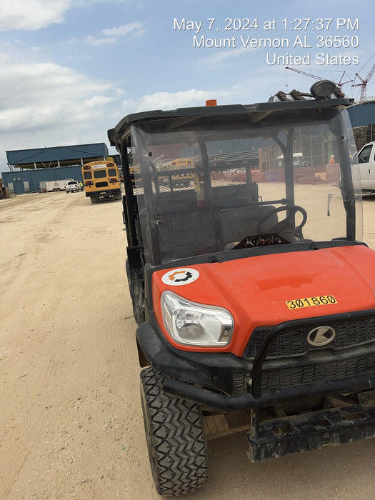 2023 Kubota RTV-X1140W-H 4WD, LED Strobe, Windshield Acrylic Clear, Plastic Canopy, Wire Harness Kit, Backup Alarm