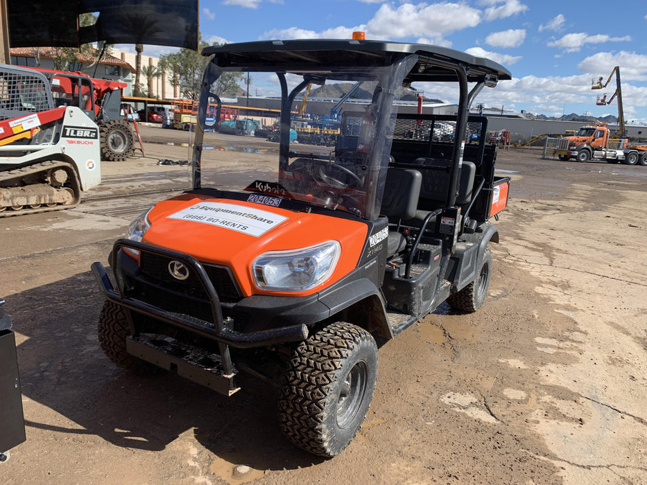 2022 Kubota RTV-X1140W-H Plastic Canopy, Windshield Acrylic Clear, LED Strobe Light, Wire Harness Kit, Back up Alarm