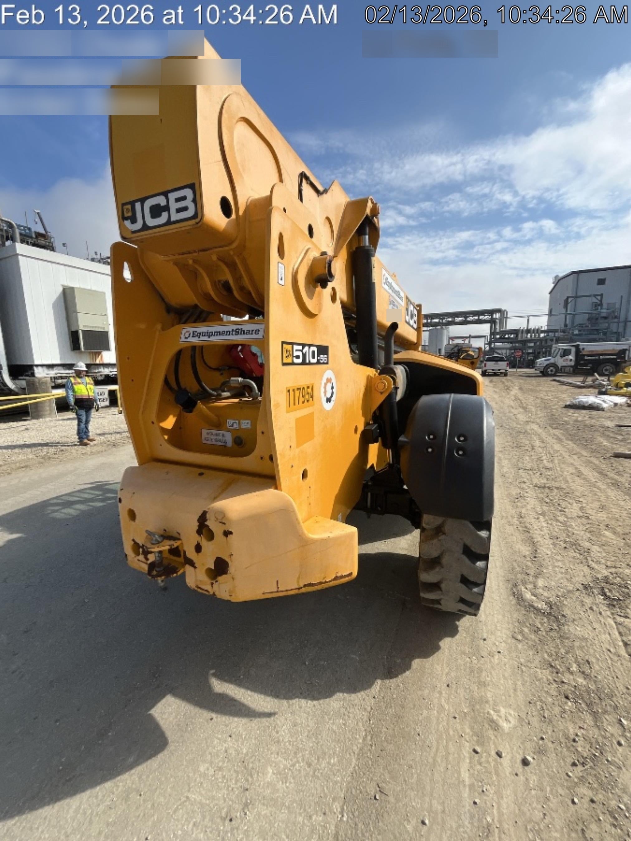 2020 JCB 510-56 Cab/Heat/Air, Solid Tires, Work Lights, Beacon, Aux Hydraulics, Back up Alarm, Lifting Eye, ES Decals