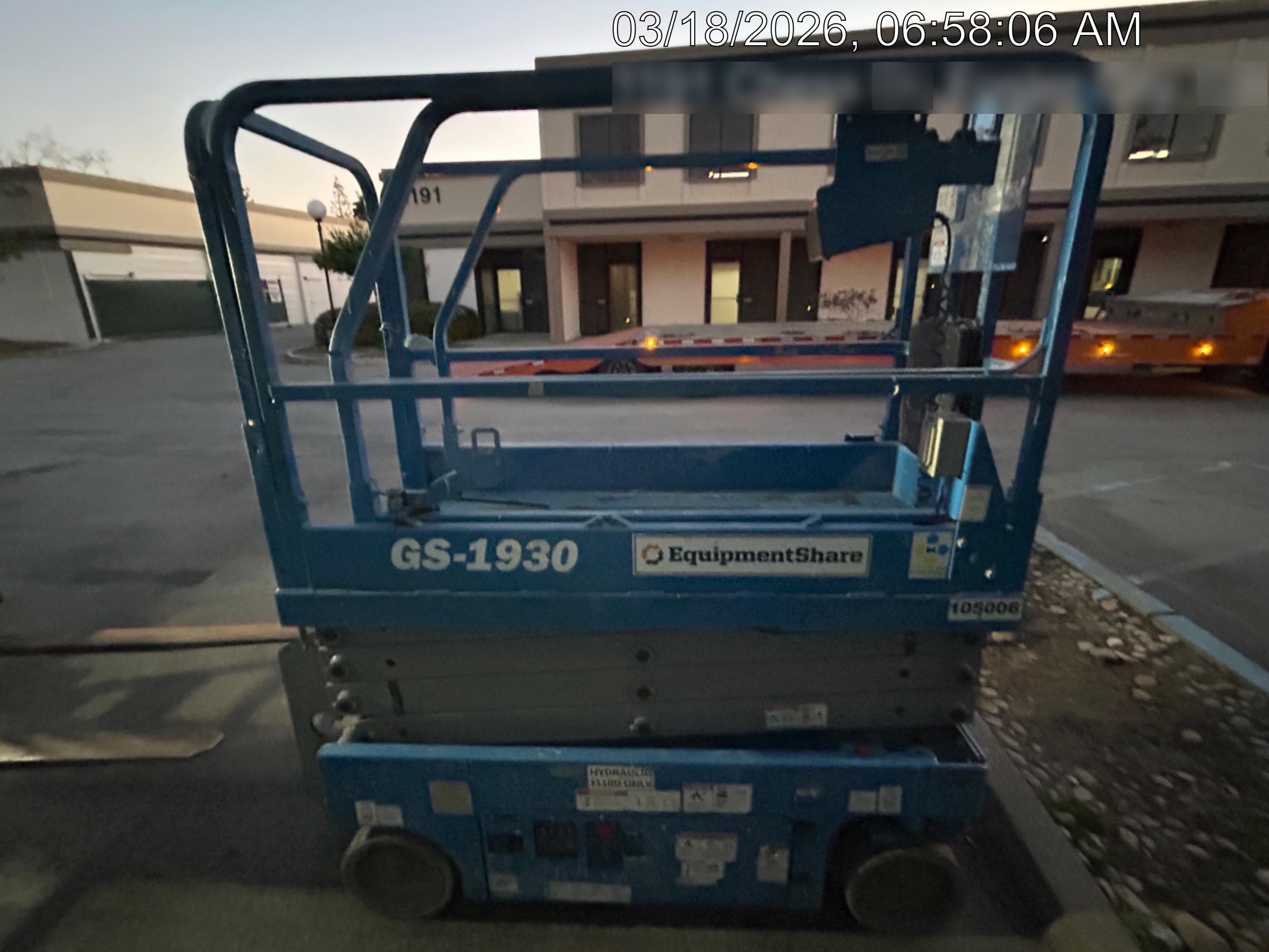 2020 Genie GS-1930 Fixed rails with chain entry gate - Pre A92.20, 800W Inverter