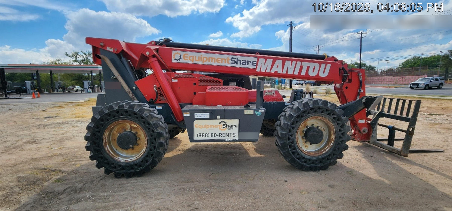 2019 Manitou MTA10055 MTA10055 - 120 HP T4, Canopy, Worklights/Strobe, Beacon, 66" Carriage, 60" Forks, Solid Tires, Lift Hook, Aux Hydraulics