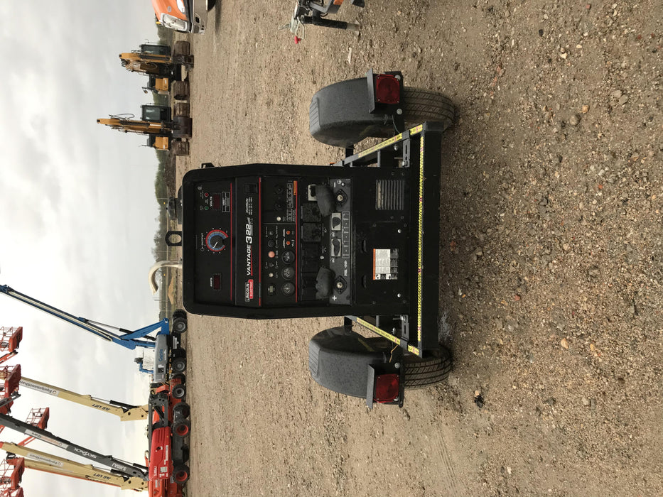 2019 Lincoln Electric Vantage 322 Welder Ready-Pak 3, Two wheel trailer, Fender and Light kit, Cable Rack
