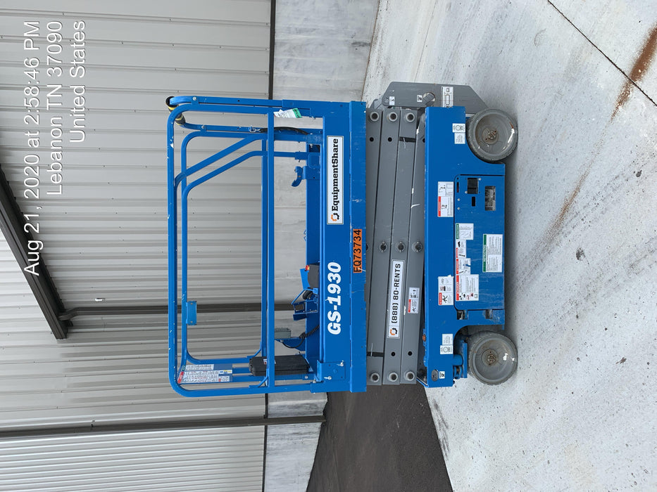 2020 Genie GS-1930 Fixed rails with chain entry gate - Pre A92.20