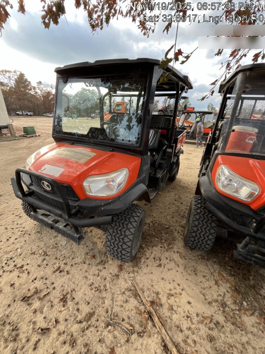 2021 Kubota RTV-X1140W-H Plastic Canopy, Windshield Acrylic Clear, LED Strobe Light, Wire Harness Kit, Back up Alarm