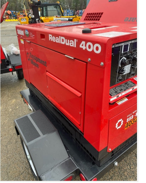 2024 Shindaiwa DGW400MDL Kubota D902 Engine, 23 HP, Dual Op Welder, Wire, Arc, Droop Stick, Tig, and CC Stick Functionality, Simulphase, 3 Phase and 1 Phase Gen Output, Single Axle NB Trlr, Slr Trckl Chrg 12V 12W, Fire Ext