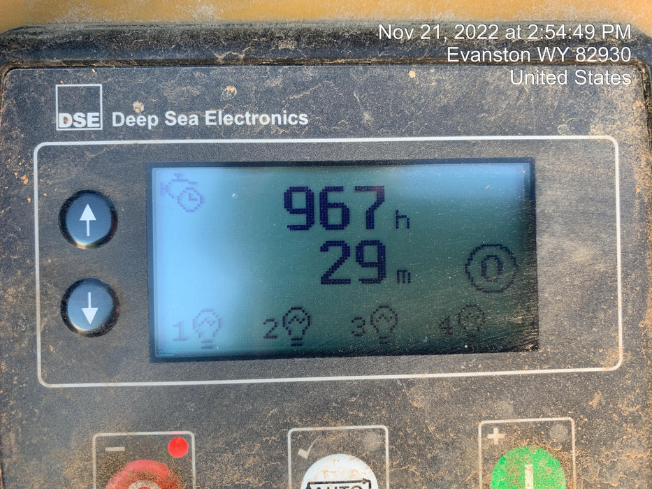 2022 Allmand NLV3GR (4) LED Light Fixture 350W, 23' Vertical Mast, 3kW Prime, Towable, Deep Sea L401, Leveling Jacks, Yanmar T4F 5.8hp