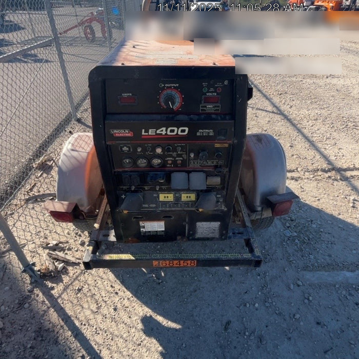 2022 Lincoln Electric LE400 Kubota V1505, Trlr, Cable Rack, Light Kit, ES Decals, T3