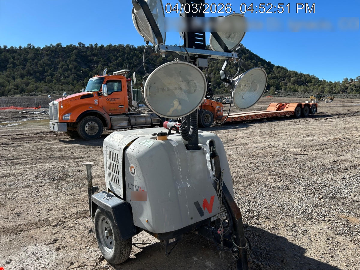 2019 Wacker Neuson LTV6L-MH Wacker Neuson LTV6L Mobile Light Tower w/Fuel Level Sensor Installed