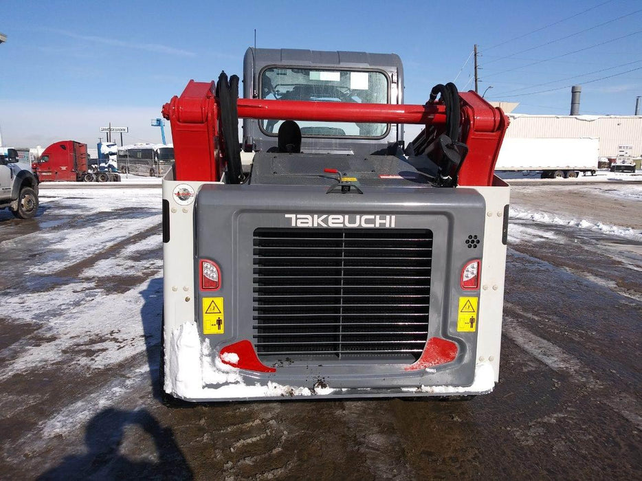 2019 Takeuchi TL12V2C ROPS/FOPS Cab, Heat/AC, Defroster, Rubber Tracks, Back-up Alarm, Front & Rear Working Lights, Auxiliary Hydraulics, Two-Speed Travel, Electronic Monitoring System, Hydraulic Universal Quick Hitch w/80" HD Smooth Dirt Bucket with Bolt-on Edge, 24.0 cu ft. Capacity