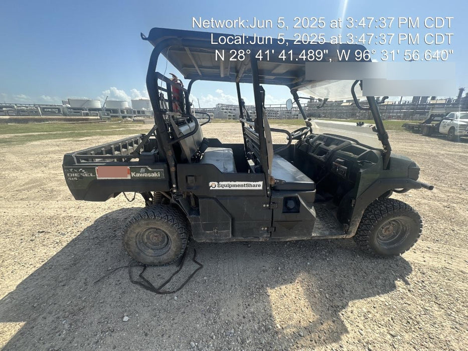 2018 Kawasaki Mule PRO-DXT Kawasaki Mule 4x4 Diesel UTV w/Hard Top, Windshield, Beacon, Backup Alarm, ES Keypad/Hardware Installed