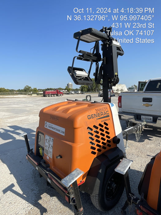 2024 Generac MLT2 Diesel, Flex Switch 120V Input, Powerzone Controller, 
(4) 320W LED Lights, 4kW Generator, 39.9 Gal Fuel Tank, 2" Ball, T3