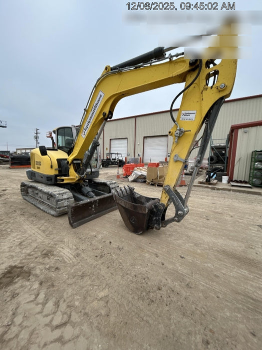 Wacker Neuson ET90 Enclosed Cab, Hybrid Tracks, Long Dipperstick, Bucket