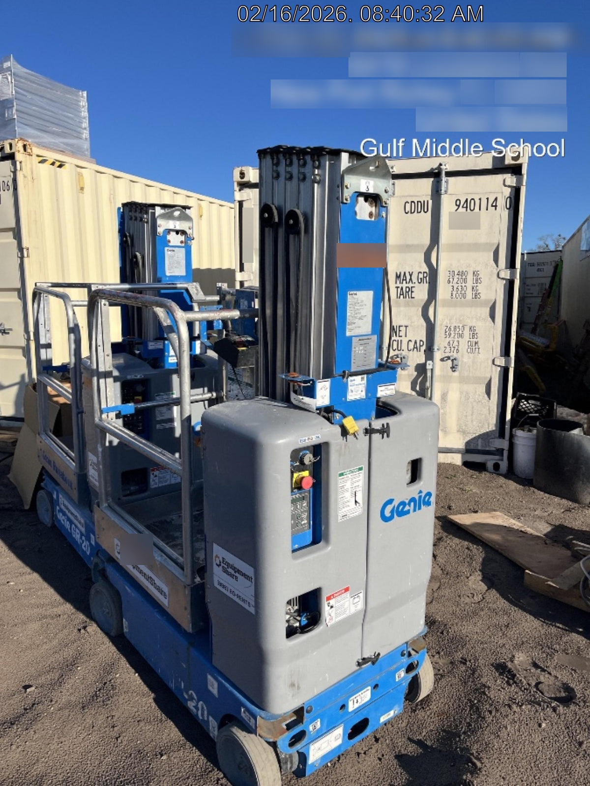 2019 GENIE GR-20