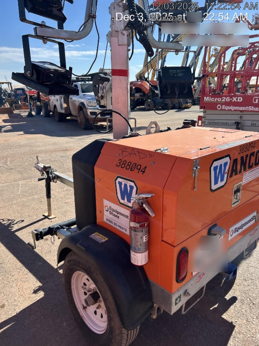 2024 Wanco WLTT-4MM4K Diesel, Deep Sea Controller, Shore Power Plug, Auto Start, (4) 350W LED Floodlights, 4kW Generator, 60 Gal Fuel Tank, 2" Ball, T3