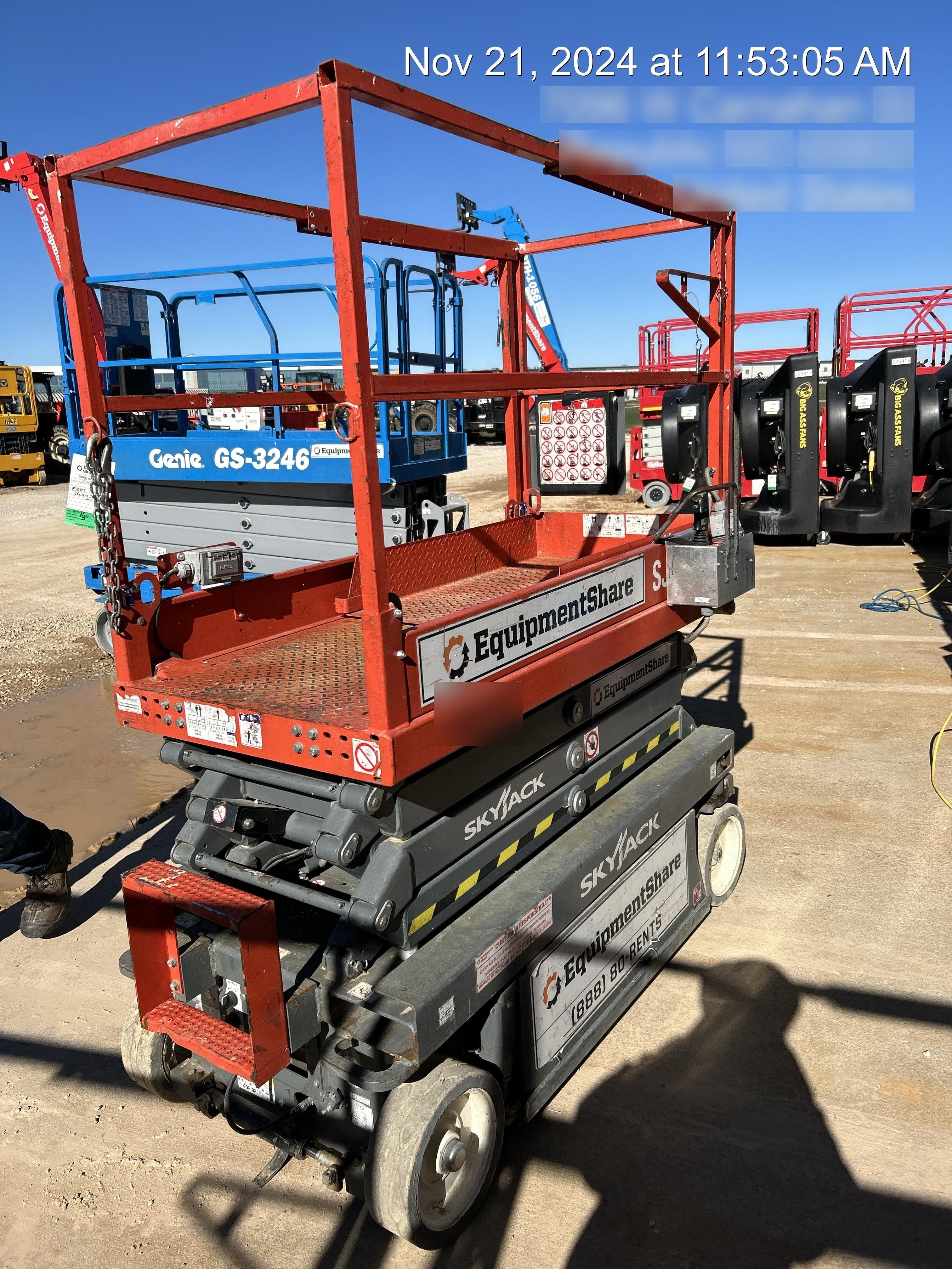 2019 Skyjack SJIII-3219 Standard Options, Trojan Batteries