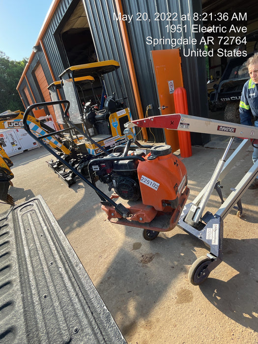 2022 Multiquip MVC88VTHW Plate Compactor, 20", w/Water Tank, Honda GX160