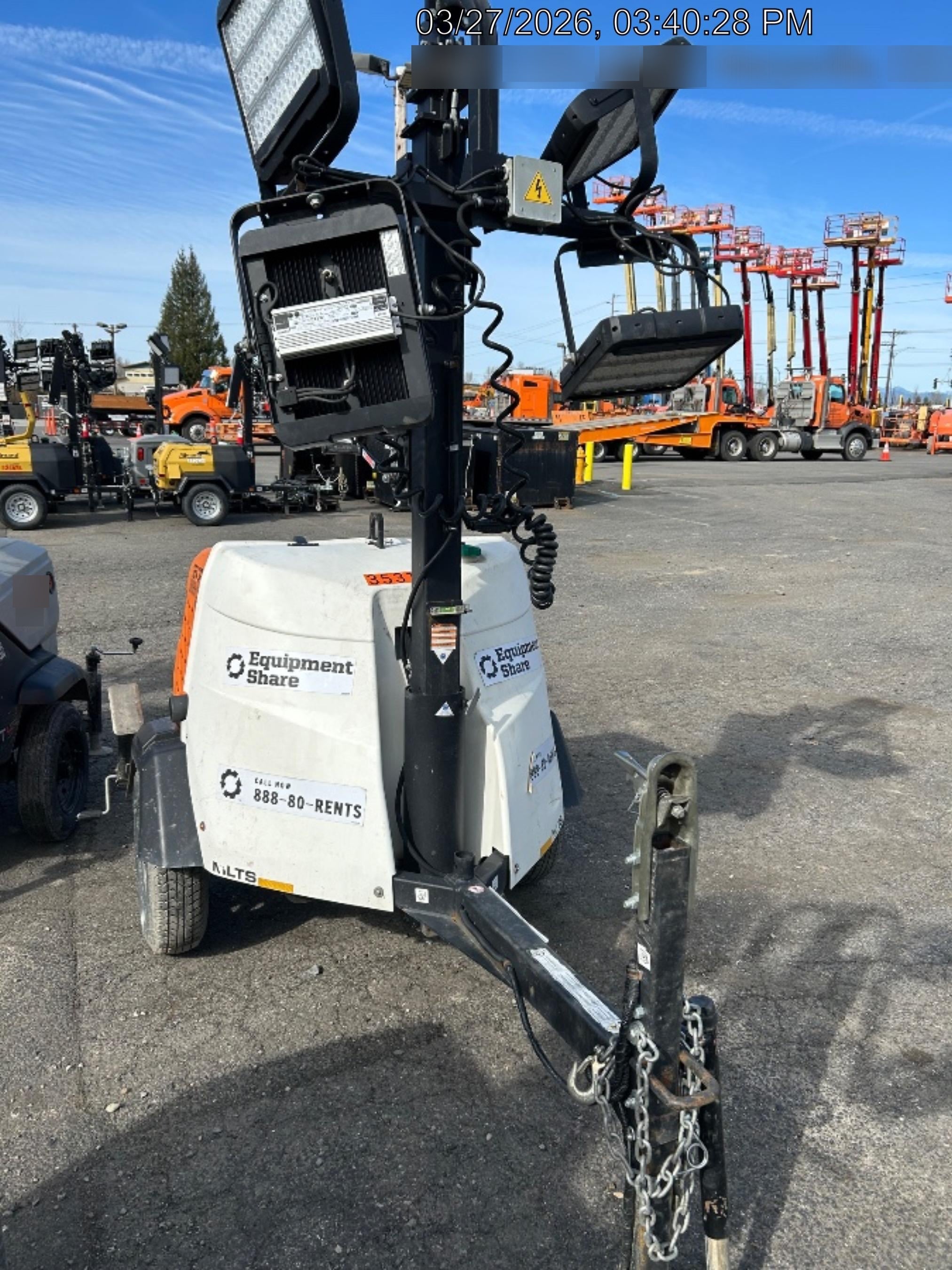 2023 Generac MLT2 Diesel, Flex Switch 120V Input, Powerzone Controller, (4) 320W LED Lights, 4kW Generator, 39.9 Gal Fuel Tank, 2" Ball, T3