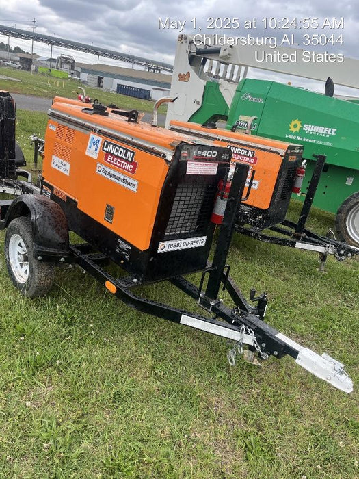 2023 Lincoln Electric LE400 Kubota V1505, Trlr, Cable Rack, Light Kit, ES Decals, T3