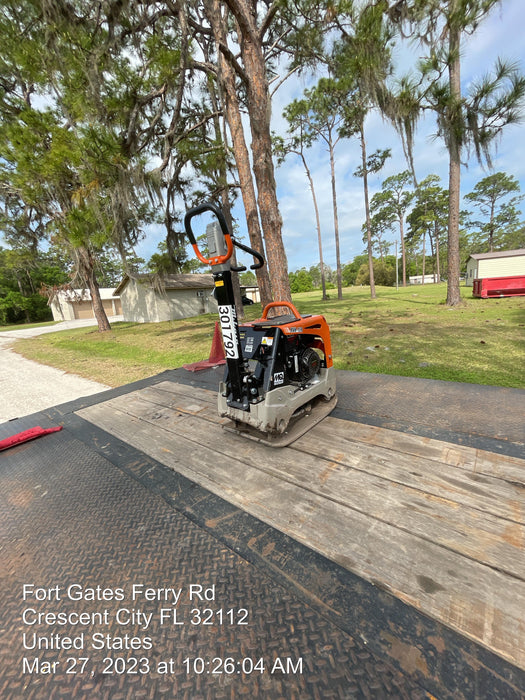 2023 Multiquip MVH158 Honda GX200, 17" Plate, Gas