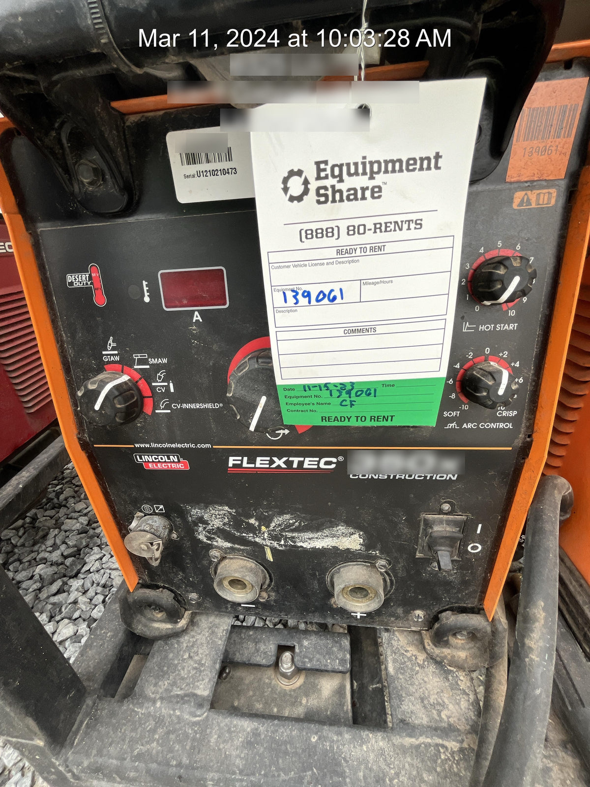 2021 LINCOLN ELECTRIC FLEXTEC 350X