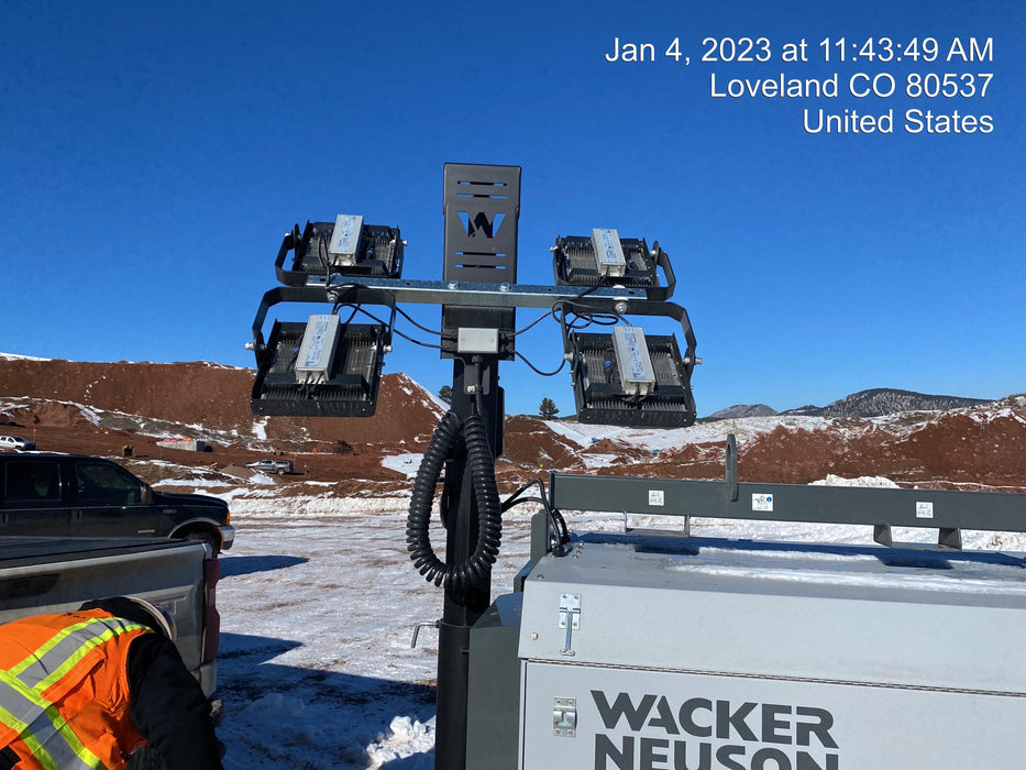 2022 Wacker Neuson LTW20Z1 Isuzu Dsl. Engine, 23' Mast, (4) 300W LED Lights, CWK, Programmable Dawn to Dusk, 360 Deg. Rotation, 57 Gal. Tank, Trailer Mounted