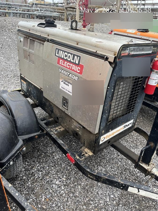 2018 Lincoln Electric Vantage 322 Lincoln Vantage 322 Welder Ready Pak 3 - Vantage 322, Trailer, Fender and light kit, Cable rack