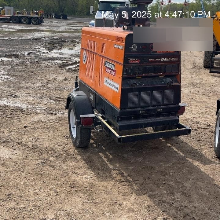 2021 Lincoln Electric Vantage 549X Ready Pak 3, ORANGE (includes trailer, cable rack, fender light kit)