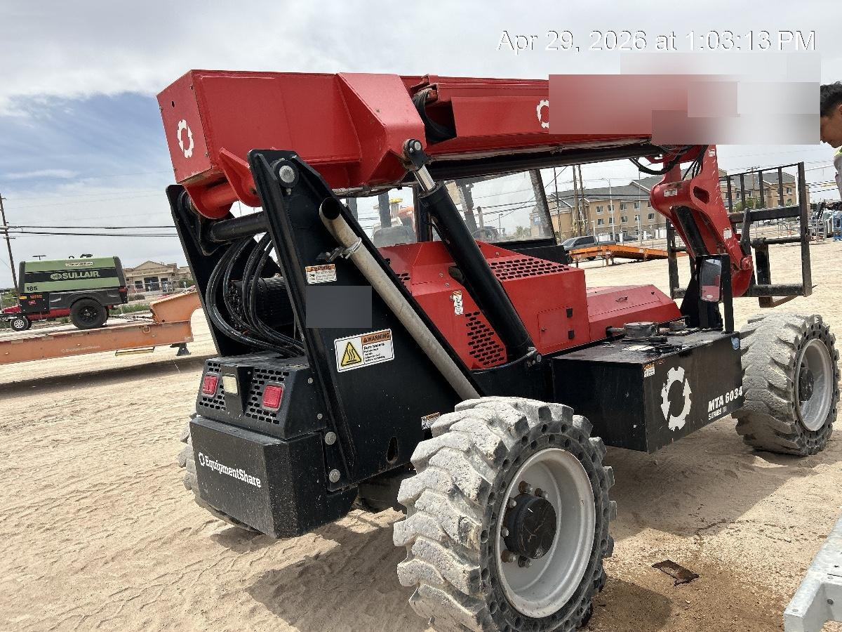 2019 Manitou MTA6034 Canopy, LED Work Lights, Solid Tires, Beacon, Auxiliary Hydraulics 48" Carriage and 48" Forks