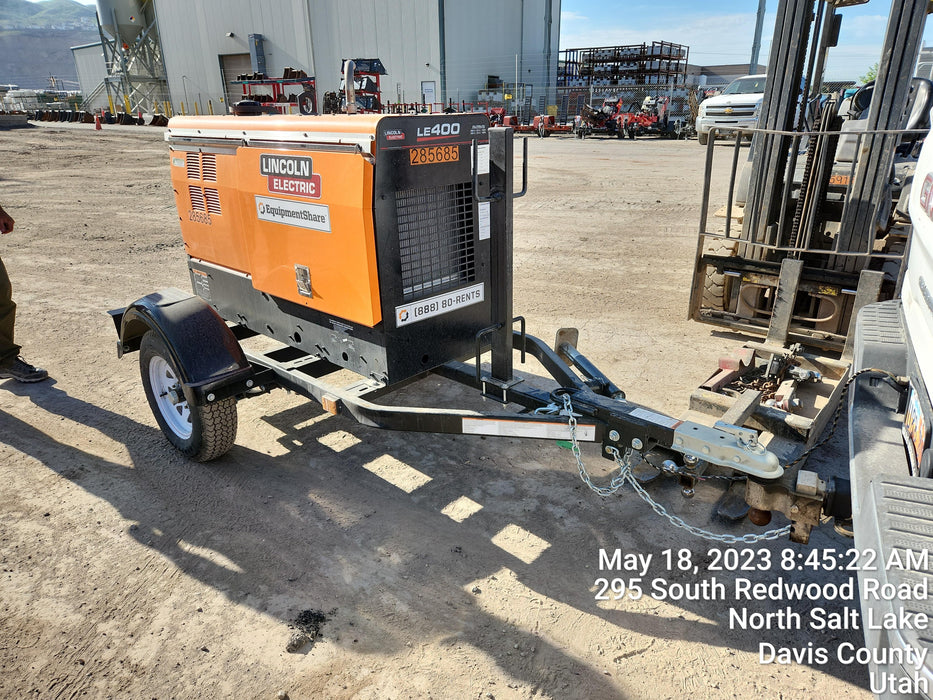 2022 Lincoln Electric LE400 Kubota V1505, Trlr, Cable Rack, Light Kit, ES Decals, T3